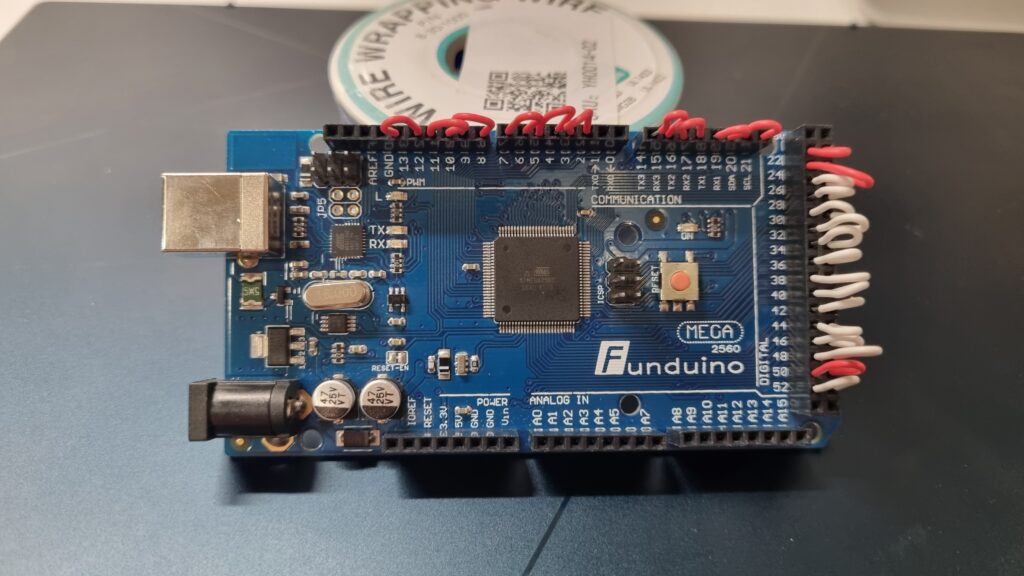 one arduino mega board under testing